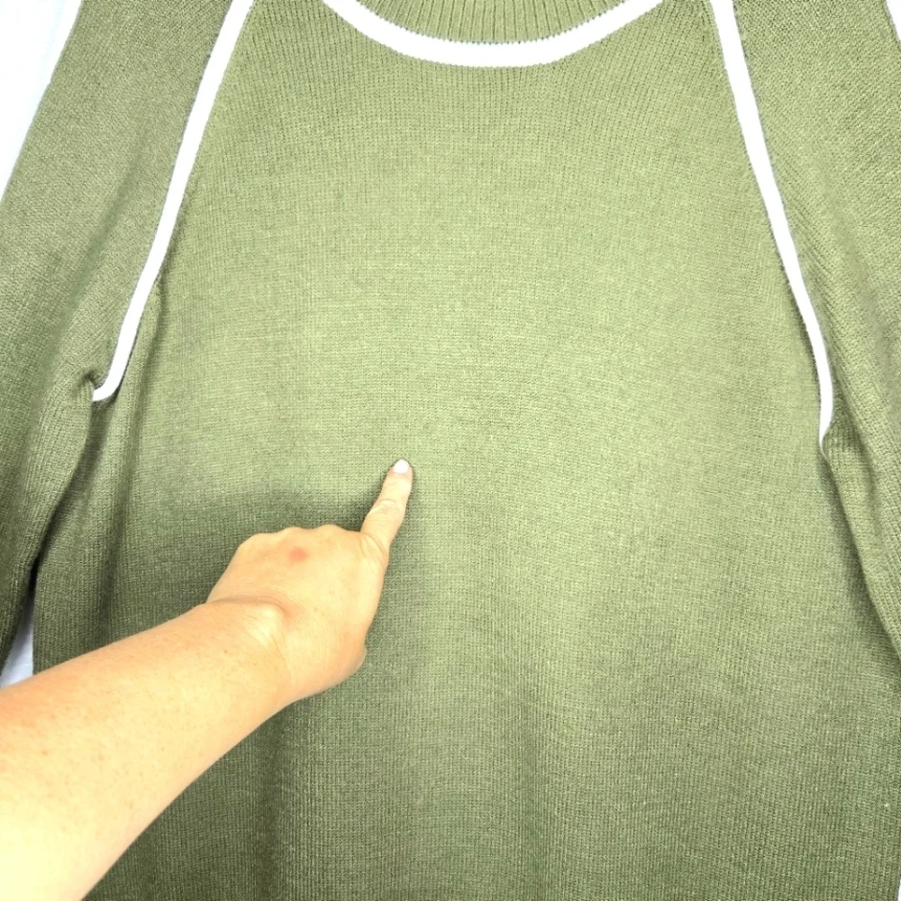 Evaless turtleneck Sweater. Green. XL